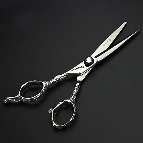 6 Inch Hair Cutting Scissors for Left Hand Hair Cutting Scissors Set (Flat Scissors 6 Inch-A)