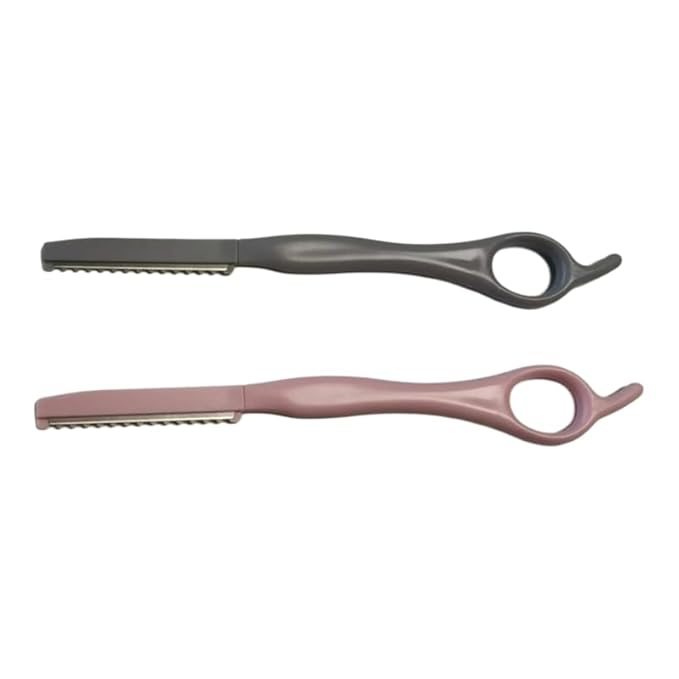 Stainless Steel Hair Cutting Tool for Salon & Home, Premium Hair Thinning Texturizing Faether Razor