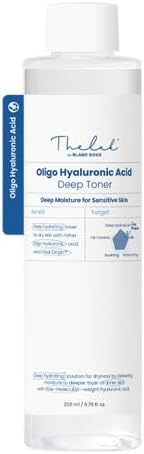 THE LAB BY BLANC DOUX Oligo Ultra-Low Molecular Hyaluronic Acid Deep Moisture Essence Toner Vegan for Sensitive Dry Combination Skin - Hypoallergenic Intense Hydrating Face Moisturizer