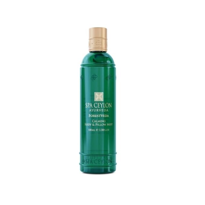 SPA CEYLON ForestVeda - Calming Body & Pillow Mist, Aromatherapy Stress Relief Pillow Mist, Natural - Organic, Natural Body Mist & Room Spray 100ml