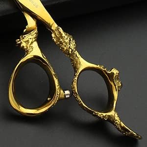 6 Inch Professional Hairdressing Scissors Set, Hair Clipper/Family Stainless Steel Hair Clipper (6 Inch Gold Set)