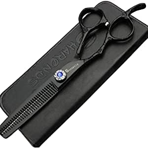 6 Inch Professional Hairdresser Scissors Left Handed Hairdresser Scissors Set (6-inch 2pc-C)