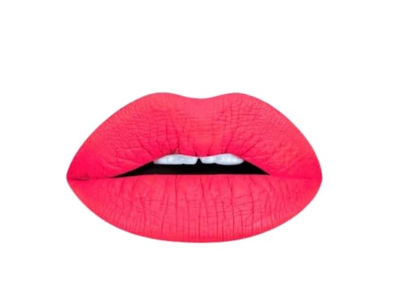 Aromi Matte Liquid Lipstick | Long-lasting, Bright Peachy Coral Lip Color, Vegan, Cruelty-free, Gluten Free Waterproof (Neon Peach)