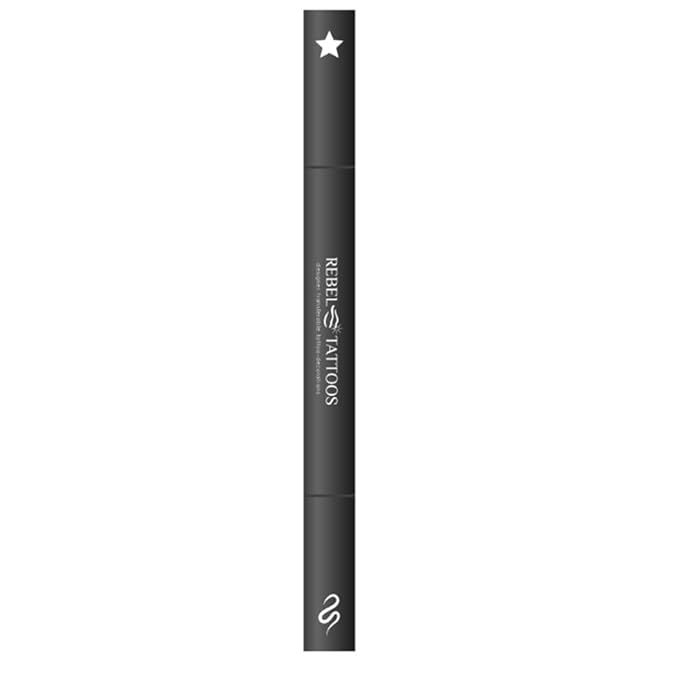 2-in-1 Eyeliner Stamp, Pigmented Intense Black Formula, Smudge-Budge Proof, Sweatproof, 24 Hour Stay Eyeliner Stamp Star Butterfly or Heart (Black Star)
