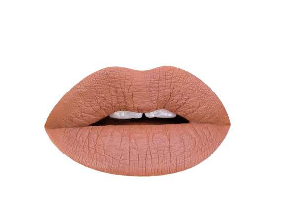 Aromi Matte Liquid Lipstick | Sand Beige Lip Shade, Tan, Long Lasting, Waterproof, Smudge + Transfer Proof, Gluten Free, Vegan Makeup (Caramel Nude)