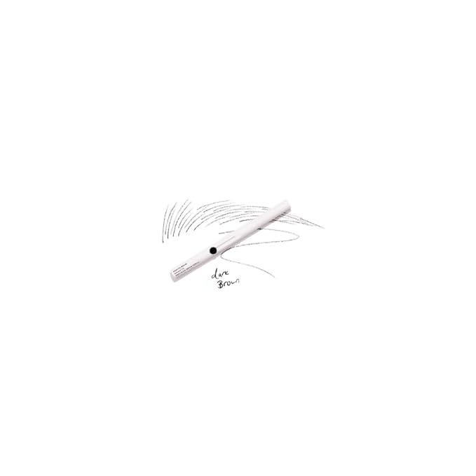MADLUVV Exacto Brow Pencil for Flawless, Long Lasting, Realistic Brows with Dual-Ended Design Featuring Retractable Blade Tip for Precise Hair Like Detail and Blending Brush - Dark Brown