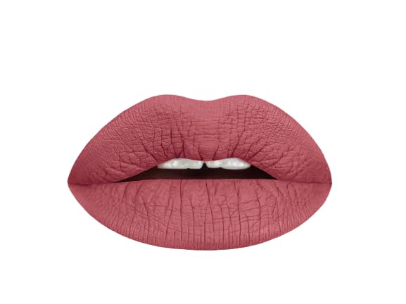 Aromi Chestnut Rose Matte Liquid Lipstick | Long-lasting, Warm Rosy Lip Color for Women, Vegan, Earthy Shade, Waterproof (Stella Rosae)