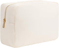 Travel Essentials Makeup Bag for Women Water-resistant Toiletry Organizer Nylon Cosmetic Pouch Preppy Stuff