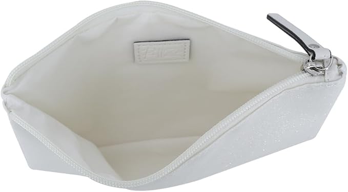 Celestial Glitter Makeup Pouch – Six Stunning Shades - Festive Cosmetic Bag (Stellar White)