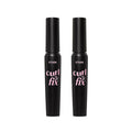 ETUDE Curl Fix Mascara Volume 1+1 Set, Lash Mascara, Strong Curl Up, Long-Lasting, Waterproof, Light-Weight, Korean Makeup, Beauty, Vegan Certified (0.54 Fl Oz)
