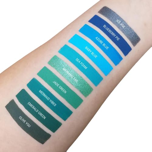 Aromi Jade Green Matte Liquid Lipstick | Green Lip Color, Vegan + Cruelty-free, Long-lasting and Smudge Proof Lipstick, Handmade (Jade Green)