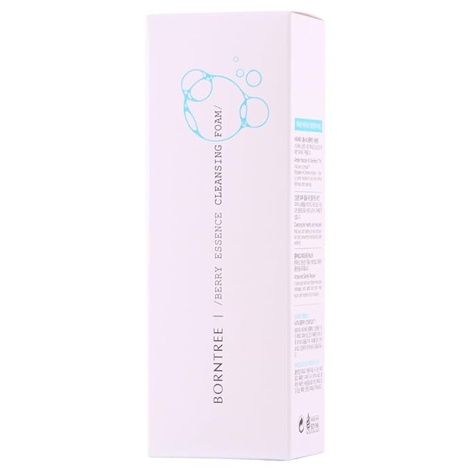 BORNTREE Berry Essence Cleansing Foam 5.07 fl oz/K-Beauty/Rich Foam Deep Cleansing/Coloring Makeup Clean Moisture.