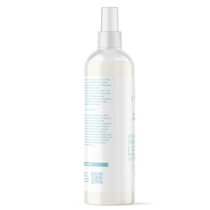 Inahsi Moisture Supreme Fragrance Free Hydrating Mist | Hair Moisturizer for Men, Women, or Kids with Curly Hair | Hair Products for Naturally Curly Hair 12 oz | Made in the USA