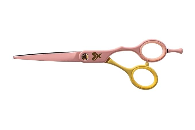 Cricket Shear Xpressions It's All Good 5.75" Professional Hair Cutting Scissors - Barber Scissors, Japanese Stainless Steel for Stylists and Home Use, It's The Dopamine For Me, Pink