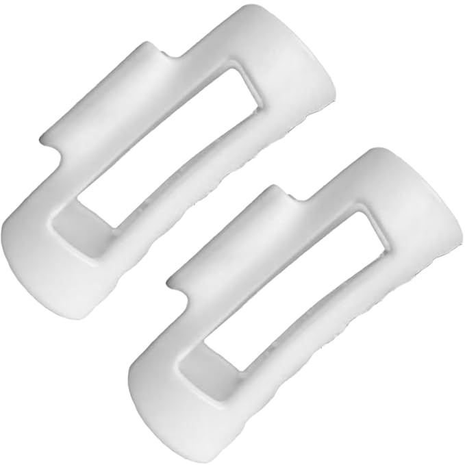Silicone Hair Clips, Cloud Hair Pins for Women, 3.9 inch Soft Hair Claw Clip for Thick/Fine/Thin/Curly Hairstyle, White 2 Pack