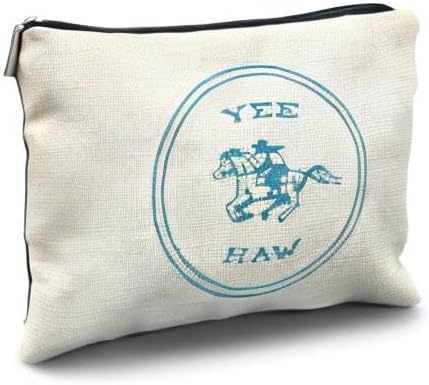 Yee Haw Cowgirl Makeup Bag - Perfect for Women's Western Gifts