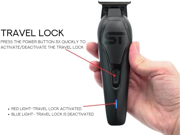 Supreme Trimmer Darkstar 72 Trimmer with Magnetic Vector Motor | 180 Min Run Time, 9000 RPM Barber Hair Trimmer | Low Noise, Professional Beard Trimmer DLC Blades | ST700
