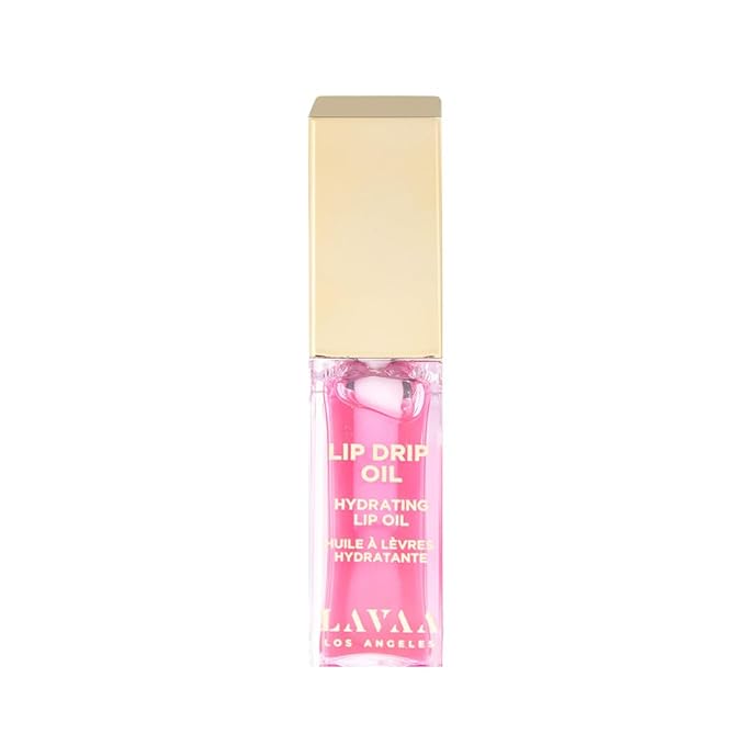 Lavaa Beauty LIP DRIP OIL Glossy Non-Sticky Lip Oil | Hydrating & Nourishing Jojoba Oil, Vitamin E, and Hyaluronic Acid (Bubblegum)
