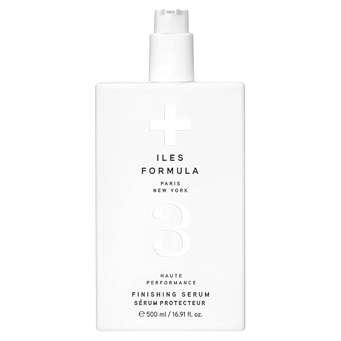 ILES FORMULA Weightless Styling Cream & Finishing Serum with Heat Protection, Non-Greasy Hair Repair Treatment for Damaged Hair, Anti-Frizz Blow Dry Product with Silk Extract & Macroloba Seed (500mL)