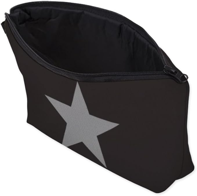 Small Makeup Bag Cosmetic Bag for Women, Pretty Design Organizer Case with Zipper Closure, Lightweight and Water-Resistant Make Up Bag - 8.65"x 5.35" x 7.08"（Pentagram）