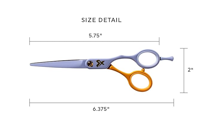 Cricket Shear Xpressions It's All Good 5.75" Professional Hair Cutting Scissors - Barber Scissors, Japanese Stainless Steel for Stylists and Home Use, But First, Serotonin, Lavender