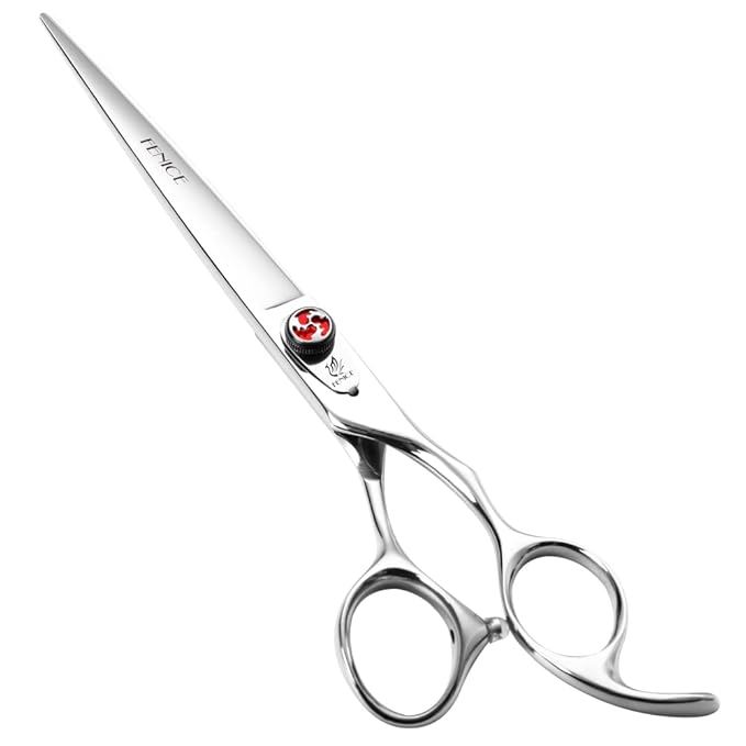FENICE PEAK 7" Hair Cutting Scissors Barber Scissors Professional 440C Stainless Steel Sharp Scissors Haircuts for Men, Women and Children