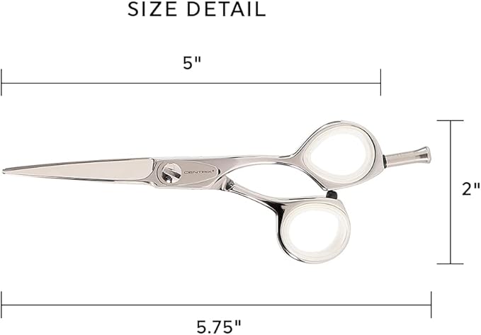 Cricket Centrix Q Series 5" Shear Professional Stylist Hair Cutting Scissor Japanese Stainless Steel Lightweight Includes A Gift Bag