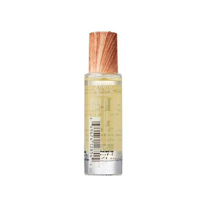 EL:KISS Roll On Perfume, No 5 Floral Bouquet, Eau de Parfum 12mL (.40 Fl Oz), Hydrating & Long-Lasting, Alcohol & Mineral Oil-Free, Infused With Jojoba, Argan & Coconut Oil