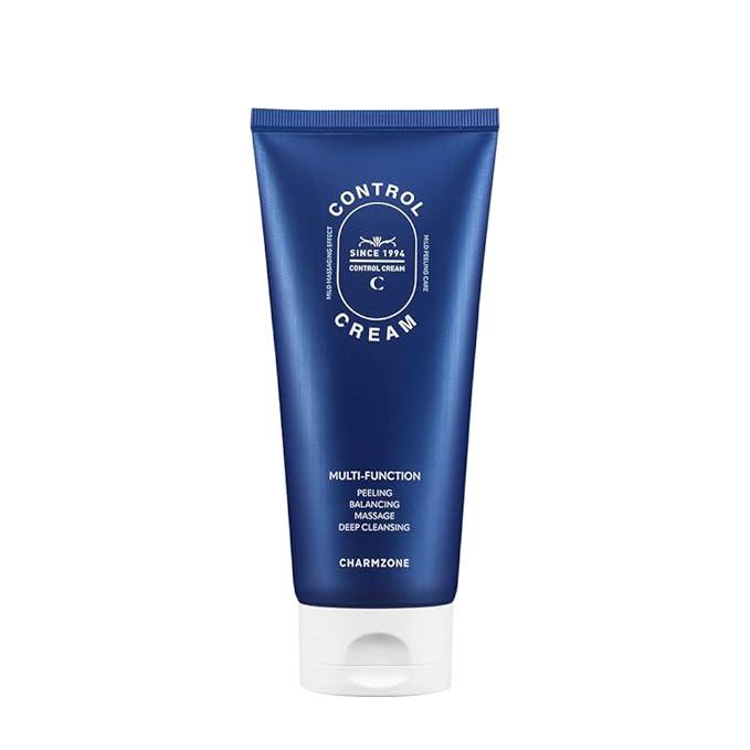 CHARMZONE Control Cream [NEW VERSION] – Korean Skincare Exfoliating Face & Body Massage Cream for Removing Sebum & Dead Skin Cells, Hydrating Self-Massage Moisturizer (150ml / 5.07 fl oz)