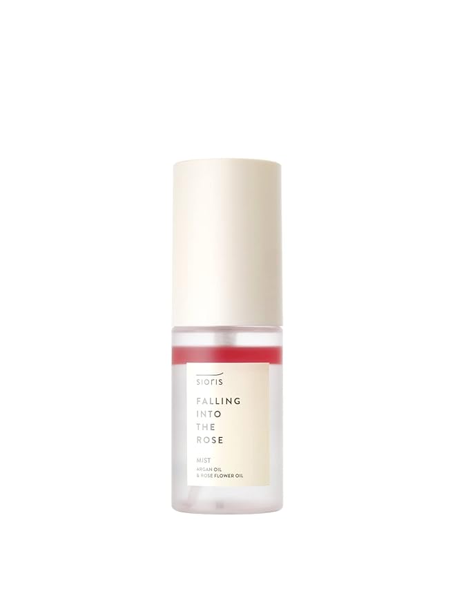 SIORIS Falling Into The Rose Mist Mini 1 Fl Oz for Traveling. 3in1 Multi-Care Mist Toner+Mist+Serum for Hydration & Oil Balance Certified by Cosmos Organic and Vegan Korean Skincare.