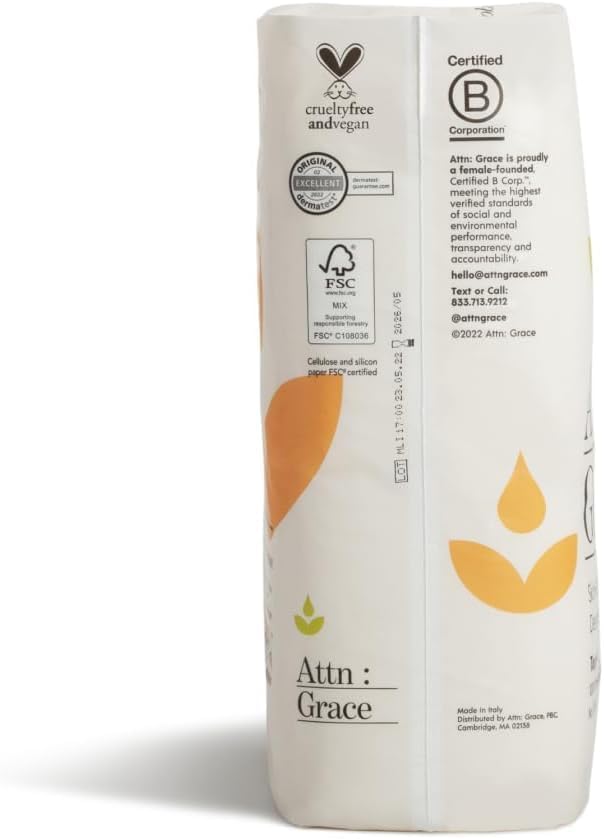 Attn: Grace Heavy Incontinence Pads for WomenWomen 2-Pack (56 Pads Total / 28 per Pack) - High Absorbency for Sensitive Skin | Protection for Heavy Bladder Leakage/Discreet, Breathable, & Plant-Based