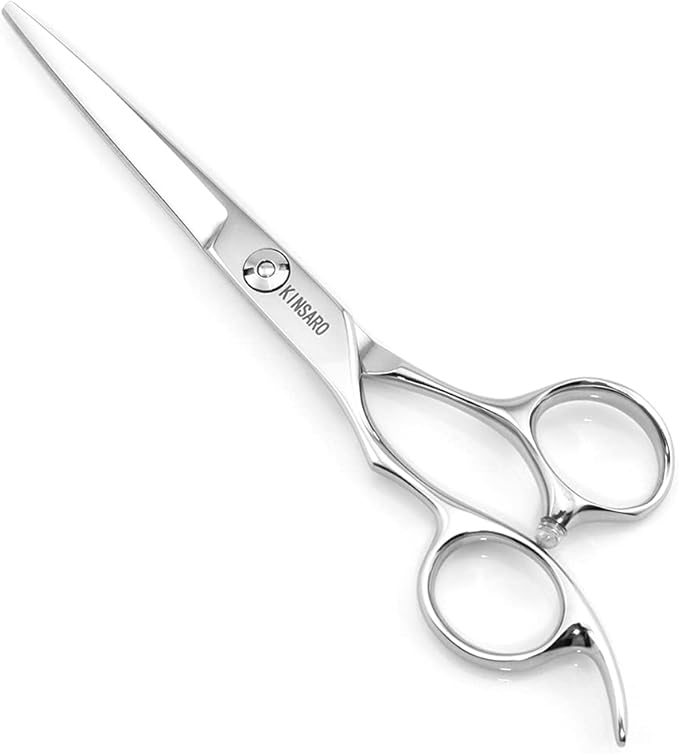 Hair Shears left hand 6 Inch Hair Scissors Left Hand Hair Cutting Scissors Lefty Barber Shears Left Handed KINSARO for Hairdresser Barbershop or Home Use