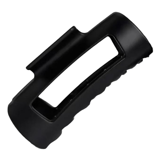 Silicone Hair Clips, Cloud Hair Pins for Women, 3.9 inch Soft Hair Claw Clip for Thick/Fine/Thin/Curly Hairstyle, Black 1 Pack