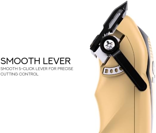 Supreme Trimmer Darkstar 72 Clipper with Magnetic Vector Motor | 180 Min Run Time, 9000 RPM Barber Hair Clipper | Low Noise, Professional Clipper DLC Blades | STC72