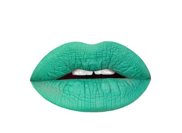 Aromi Matte Liquid Lipstick | Long Wear, Bright Green Lip Color, Vegan + Cruelty-free, Unique Shade for Women, Waterproof (Jade Green)