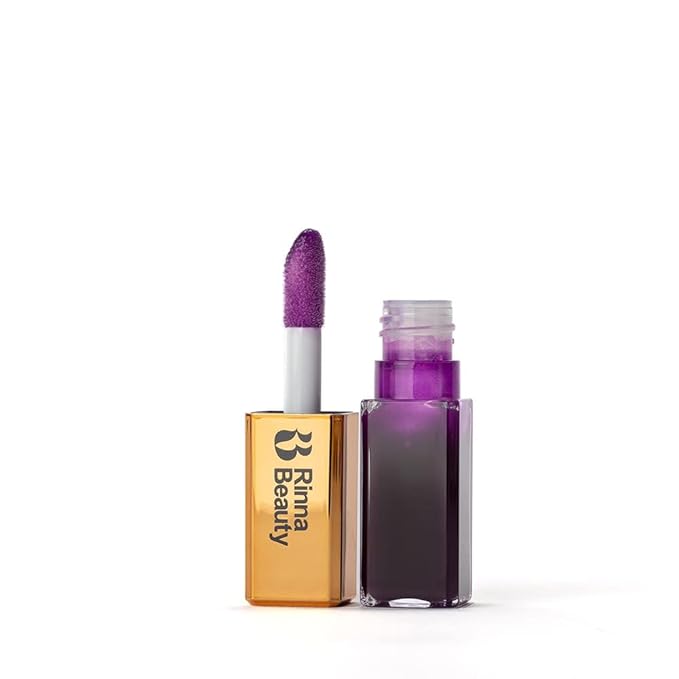 Rinna Beauty Larger Than Life Lip Plumping Oil - Royalty - Moisturizes & Hydrates Lips - Natural Plumping Over Time - Vegan, Cruelty-Free, & Paraben-Free 0.3 Fl Oz
