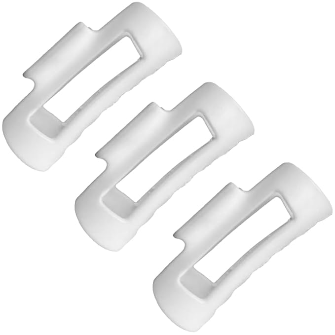 Silicone Hair Clips, Cloud Hair Pins for Women, 3.9 inch Soft Hair Claw Clip for Thick/Fine/Thin/Curly Hairstyle, White 3 Pack