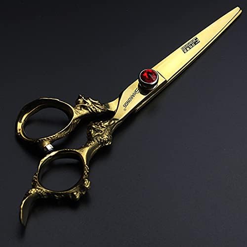 Professional Japanese Hair Scissors - 440C Stainless Steel/Rose Razor With Scissors Bag Gift (6-Inch 2pc-A)