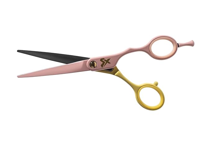 Cricket Shear Xpressions It's All Good 5.75" Professional Hair Cutting Scissors - Barber Scissors, Japanese Stainless Steel for Stylists and Home Use, It's The Dopamine For Me, Pink