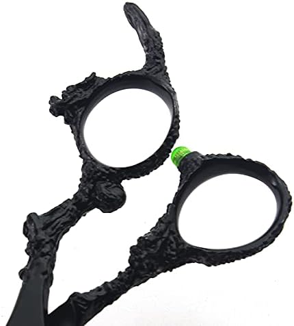 6 inch hair stylist barber scissors black plate dragon 440C hairdressing cutting scissors+thinning scissors (6 inch 3PC)