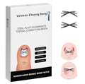 Upgraded MI-shaped Design Titanium Alloy Ingrown Toenail Corrector for Quick Pain Relief, Ingrown Toenail Treatment and Removal Tool Kit for Effective Curved Nail Repair, 6pcs