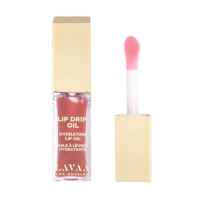 Lavaa Beauty LIP DRIP OIL Glossy Non-Sticky Lip Oil | Hydrating & Nourishing Jojoba Oil, Vitamin E, and Hyaluronic Acid (Cinnamon)
