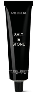 Salt & Stone Hand Cream for Women & Men | Black Rose & Oud | Hydrates, Nourishes & Softens Skin | Restores Dry Cracked Hands | Fast-Absorbing | Cruelty-Free & Vegan (2 fl oz)