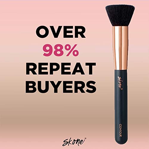 Skone Contour Brush - Easily Achieve Professional Flawless Sculptured And Defined Results Top Makeup Artists' Are Raving About Skone's Quality Brushes