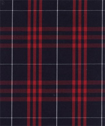 Plaid scrunchie, ClassExceed school uniform plaid, Back to school, handmade school uniform hair accessories (Navy Red white Plaid37)