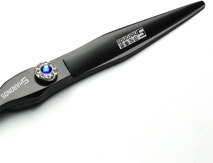 6+7 inch hair stylist barber scissors black plate dragon 440C hairdressing cutting scissors+thinning scissors (3PC)
