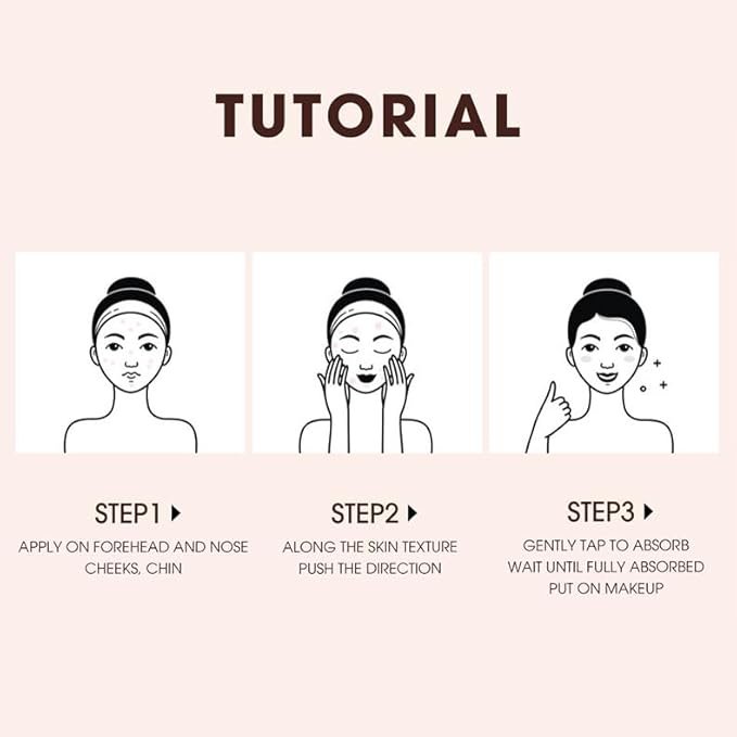 3 Pcs Makeup Prep Concealer，Natural Glow Vegan Primer，Pre-Makeup Foundation，Full Coverage, Invisible Pores, Sweat-proof and Waterproof, Long-lasting and Non-staining，1.05 OZ Each