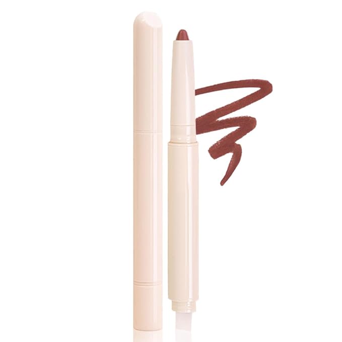 SUAKE Plump Matt Lipstick Lipliner Pencil Pack,Waterproof Crayon with Silicone Smudger for Define Contours & Sculpting Lip, Longwear Moisture Smooth Creamy Formula for Lip Makeup (04# Lunge)
