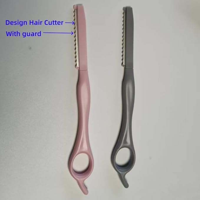 Stainless Steel Hair Cutting Tool for Salon & Home, Premium Hair Thinning Texturizing Faether Razor