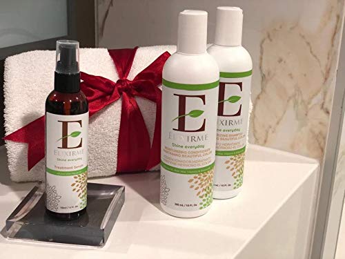 Elixirme-Anti Frizz Hair Treatment Serum For Damaged, Dry, Colored Hair. Add Shine, Protect, Rejuvenate, Strengthen and Restore. Infused with Marula, Avocado and Sweet Almond Oil- 4.oz